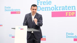 Bijan Djir-Sarai bei der Pressekonferenz am 01.07.24.