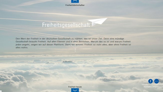 screenshot: Neue Homepage Freiheitsgesellschaft