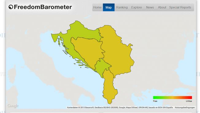 Screenshot des Freedombarometers
