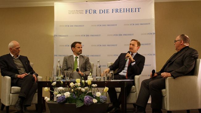 Das Panel beim Liberalen Dialogforum in Leipzig