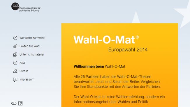 Wahl-O-Mat Screenshot