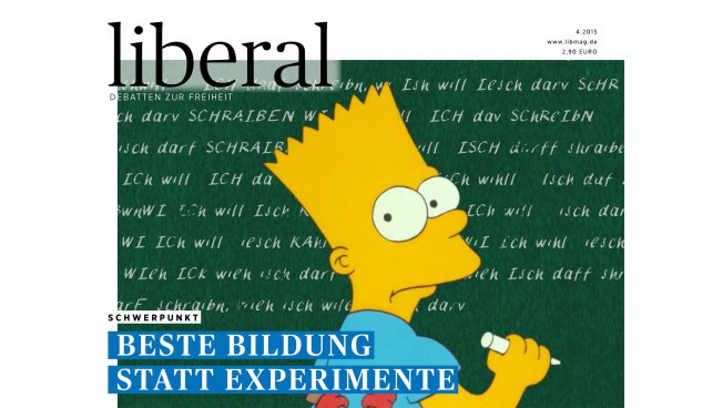 Cover der aktuellen Ausgabe des Debattenmagazins liberal