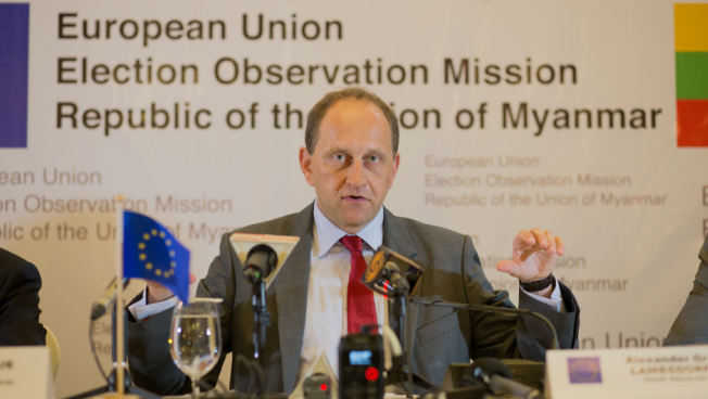 Alexander Graf Lambsdorff (EU EOM Myanmar)