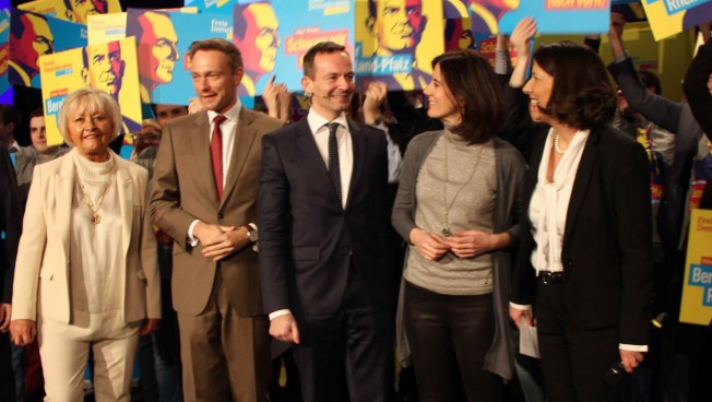 Christian Lindner, Volker Wissing und Katja Suding