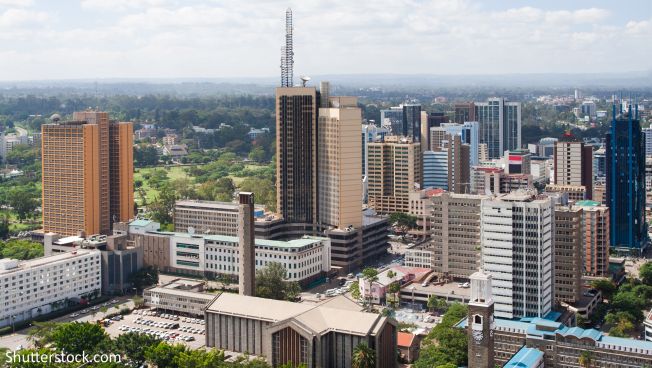 Die kenianische Hauptstadt Nairobi