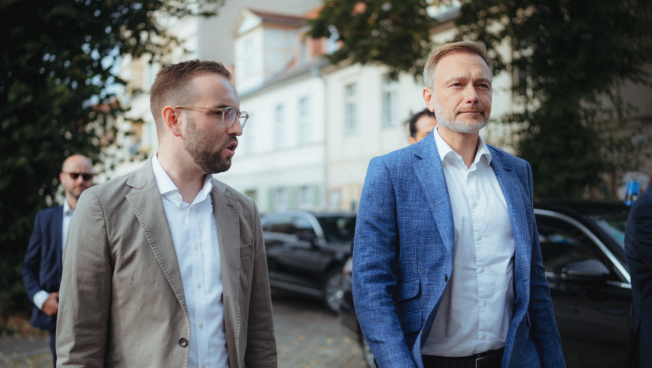 Zyon Braun und Christian Lindner