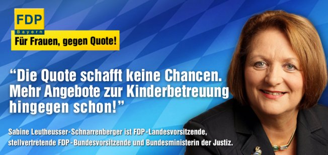 Sabine Leutheusser-Schnarrenberger zur Frauenquote