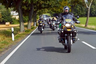 Liberale Biker auf Tour